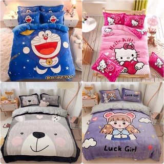 Bộ Chăn Ga Nhung Nỉ 3D MẪU MƠI’ NHẤT- hàng nhập quảng châu siêu đẹp - siêu êm -> chat shop chọn mẫu