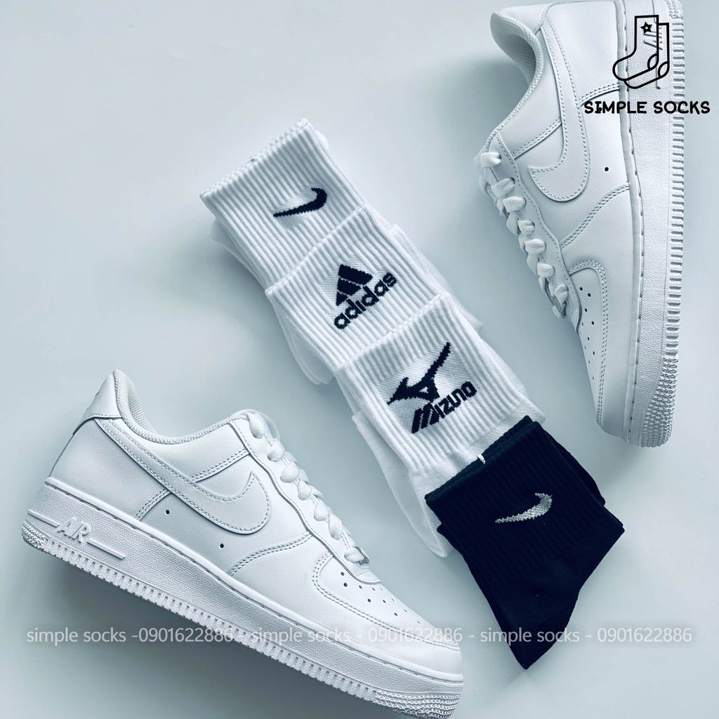 Tất Nike Cổ Lửng 🍅FREESHIP️🍅Vớ Nam Nữ Adidas, Nike, Mizuno Hàng VNXK Dệt Kim Chống Hôi Chân - Chơi Thể Thao