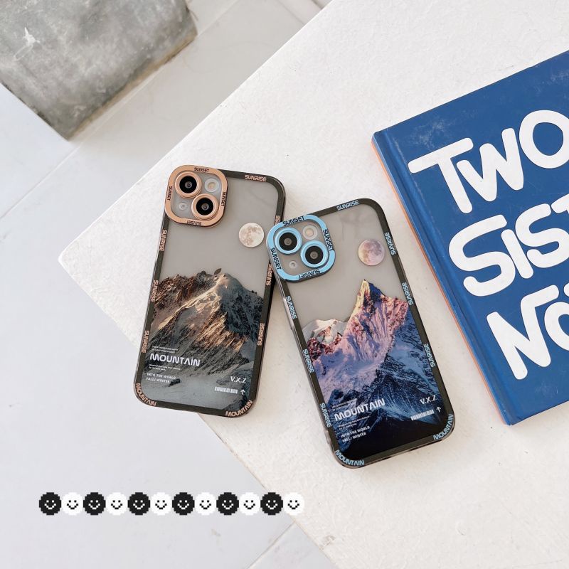 Ốp lưng IPhone  trong lỗ viền camera NÚi 6plus/6splus/7/7plus/8/8plus/x/xs/11/12/13/14/Pro/Plus/Promax TLV24