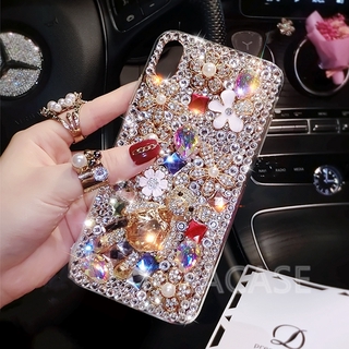 Ốp Lưng Hình Gấu Đính Đá Lấp Lánh Cho Samsung Note8 Note9 Note10 Note10 Plus Note20 Note20 Plus J7 Pro J5 Pro J3 Pro J6 Plus J4 Plus J7 Prime J5 Prime J2 Prime J8 2018 J6 2018 J4 2018 J2 Pro 2018 J7 2017 J5 2017