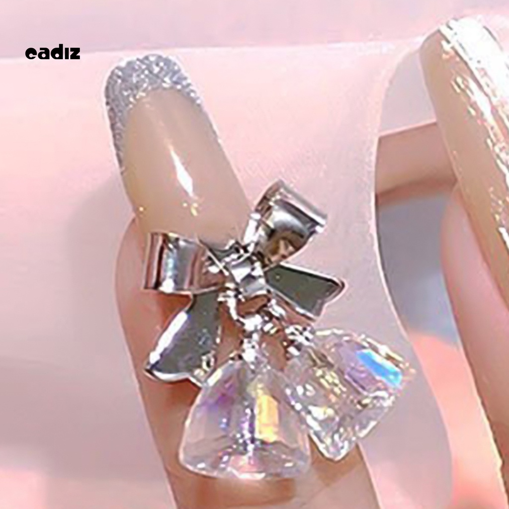 [Hàng mới về] Phụ kiện hình nơ và chuông 3D trang trí móng tay thời trang xinh xắn cho nữ