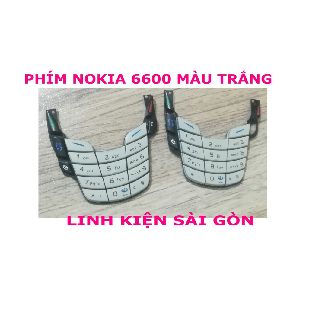 PHÍM NOKIA 6600 MÀU TRẮNG