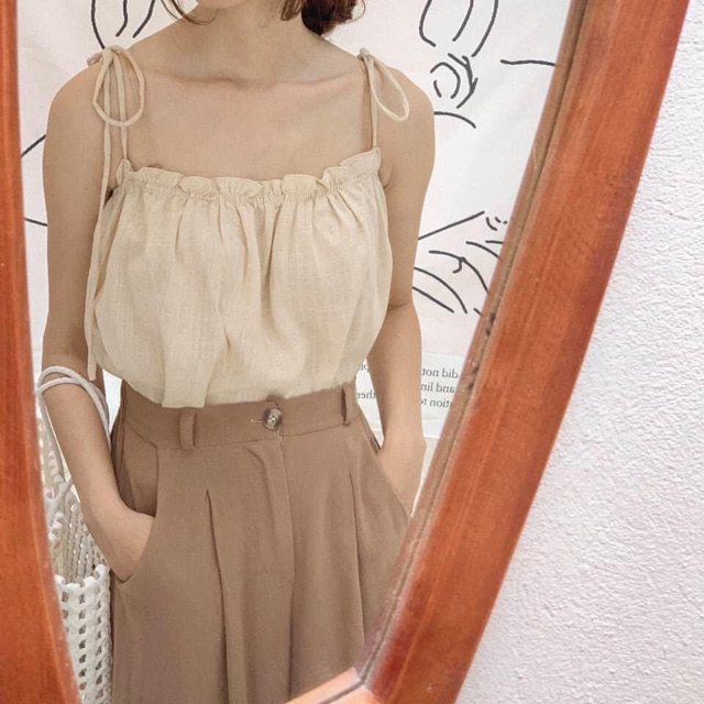 [ Mã WASTAPR giảm 10K đơn 50K] BÁN SỈ ÁO 2 DÂY ĐŨI CHUN NGỰC CHO NỮ | BigBuy360 - bigbuy360.vn