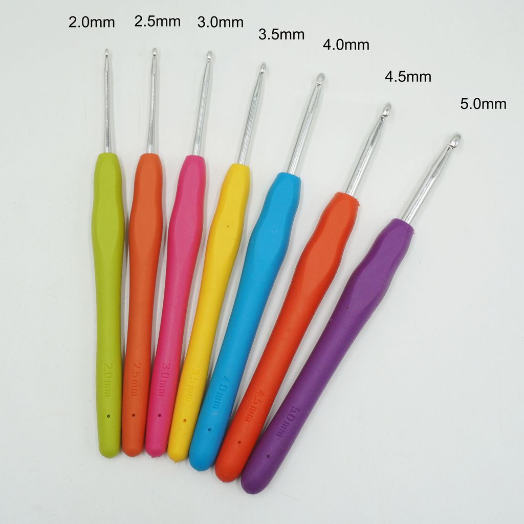 Kim móc cán nhựa lẻ size móc siêu êm tay