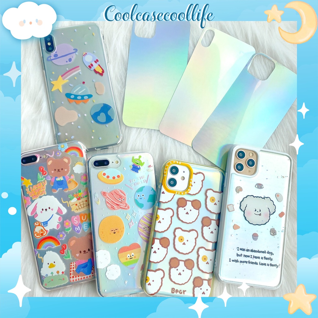 [MUA CÙNG ỐP hay 2 miếng]MIẾNG LÓT ỐP TRONG SKIN HOLOGRAM dành cho các dòng iPhone