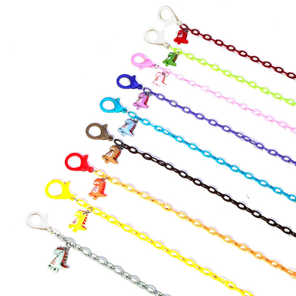 Dây Xích Đeo Kính Chống Thất Lạc Bằng Acrylic Hình Khủng Long/Thỏ/Công Chúa Hoạt Hình 35 Kiểu Tùy Chọn Cho Nam Và Nữ