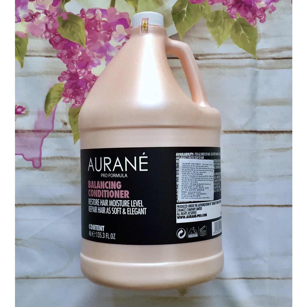 Dầu Xả Cân Bằng PH Và Dưỡng Ẩm Tóc Aurane Balancing Conditioner ( Dạng Can 4000m ) Chuyên Nghiệp Cho Salon Tóc