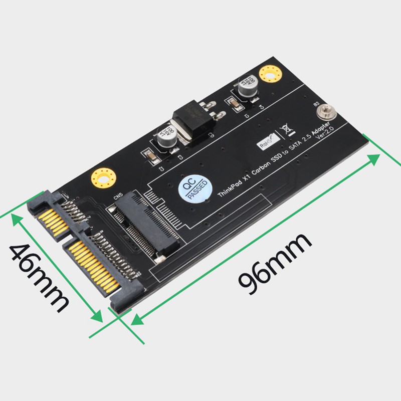 Card Chuyển Đổi Từ 20 + 6 Pin Ssd Sang Sata 2.5 Inch Cho Lenovo Thinkpad X1 Carbon Chất Lượng Cao