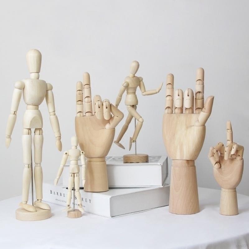 Mô hình người đàn ông bằng gỗ có khớp cử động