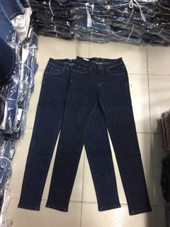 Quần jeans lưng vừa xuất khẩu