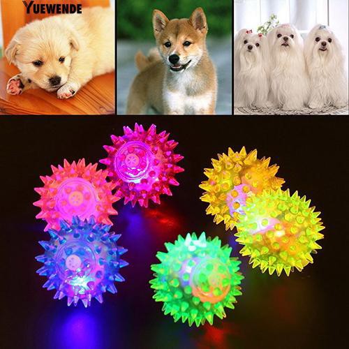 Đồ chơi bóng cao su phát âm thanh có đèn LED thú vị cho thú cưng