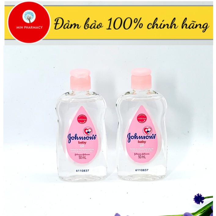 Dầu Massage Và Dưỡng Ẩm Cho Bé Johnson's Baby Oil 50ml - Minpharmacy