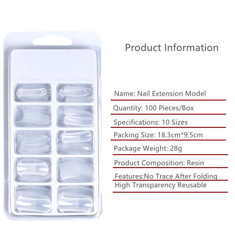 Móng tay pha lê mở rộng gel miếng móng tay nhanh chóng mở rộng khuôn móng tay mà không cần giấy hỗ trợ móng tay giả với quy mô