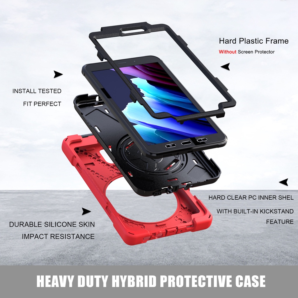 Ốp Bảo Vệ Máy Tính Bảng Chống Sốc Có Tay Cầm Cho Samsung Galaxy Tab Active 3 SM-T570 / T575 / T575N / T577