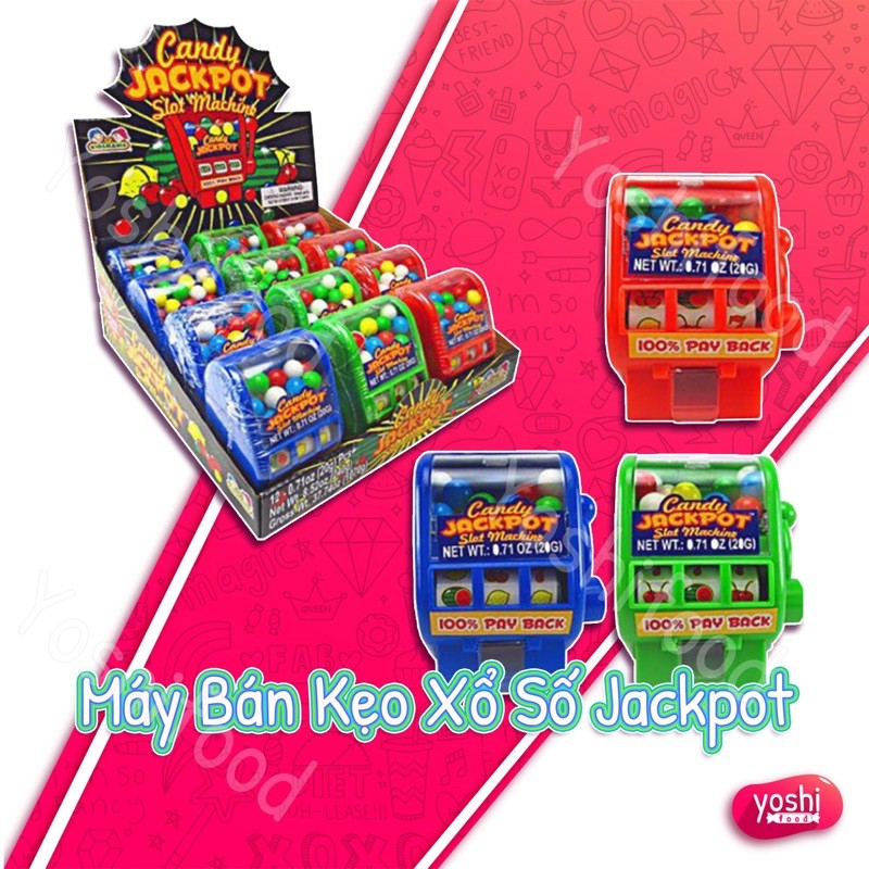 Máy Bán Kẹo Candy Jackpot Kidsmania 20gr - Mỹ