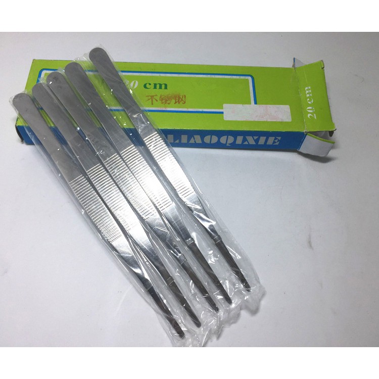 Nhíp kẹp thép không gỉ chiều dài 125mm, 140mm, 160mm, 180mm 200mm, 250mm, 300mm