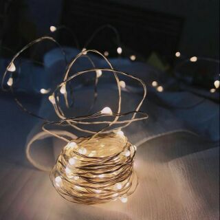 Đèn Led trang trí - đèn đom đóm 2m/5m/10m trang trí - Fairy lights sư dụng pin AA