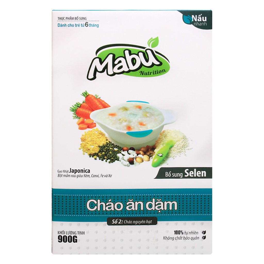 Cháo ăn Dặm Bột ăn Dặm Mabu 400g 900g [Date 09/2023]