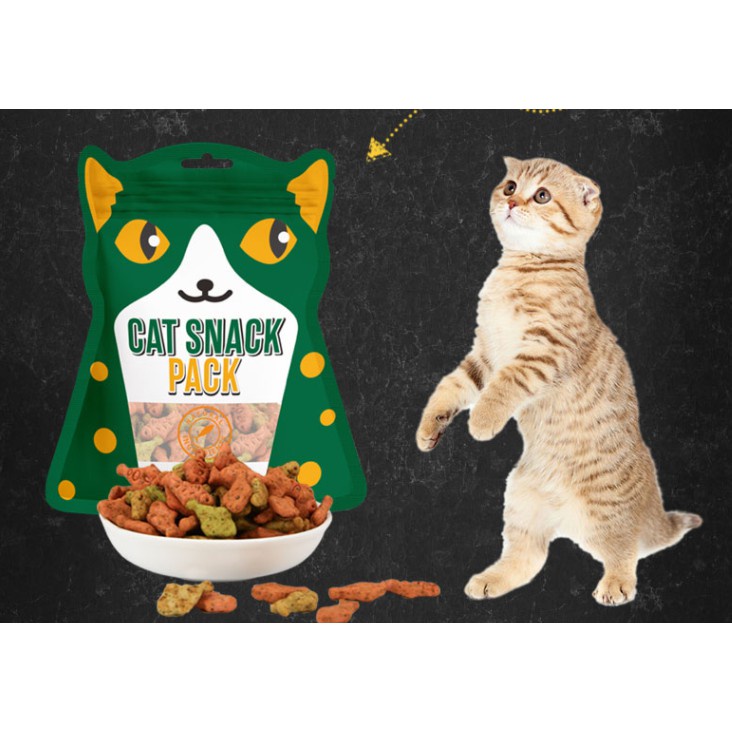 Bánh Thưởng Cho Mèo Yaho Hình Cá - Gói 80g thức ăn cho mèo thức ăn cho thú cưng
