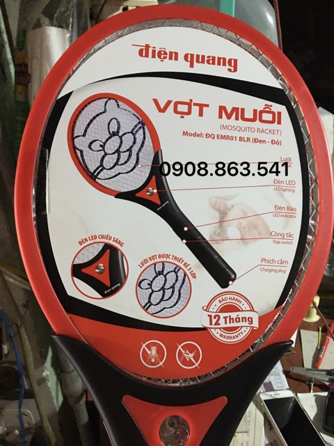 Vợt Muỗi Điện Quang Bảo Hành 12 Tháng(Ship Hoả Tốc Nhanh)