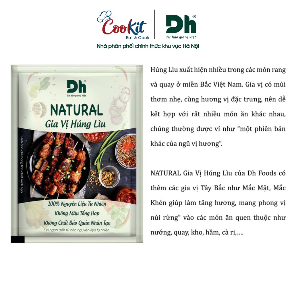 Gia vị húng lìu Natural Dh Foods gia vị nấu ăn 10gr