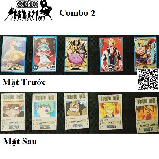 1459O-1 Thẻ One Piece đảo hải tặc Mũ Rơm loại thường Combo 5 tấm tặng Sleeves bọc bài