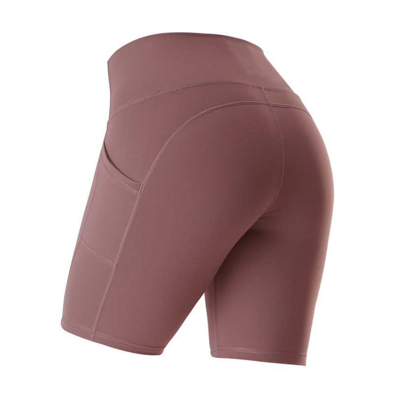 woman Track Pants Quick-drying Pants High Waist Yoga Shorts Pocket Track Pants