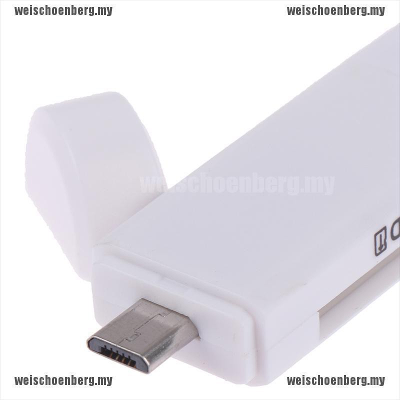 Đầu đọc thẻ nhớ 2 đầu usb 2.0 otg tiện lợi chất lượng