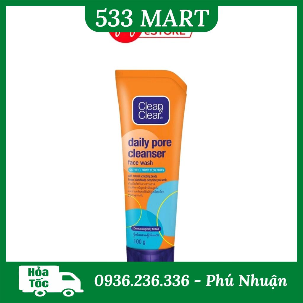 [CLEAN &amp; CLEAR] Sữa rửa mặt sạch nhờn và ngừa mụn đầu đen Clean &amp; Clear 100g Có hạt