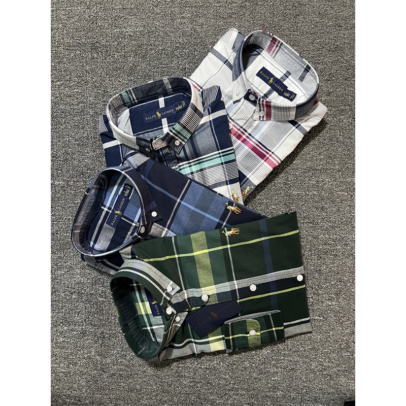 Áo Sơ Mi Tay Dài Kẻ Sọc Ca Rô Thời Trang Cho Nam 2022 Ralph 2022 Laurens