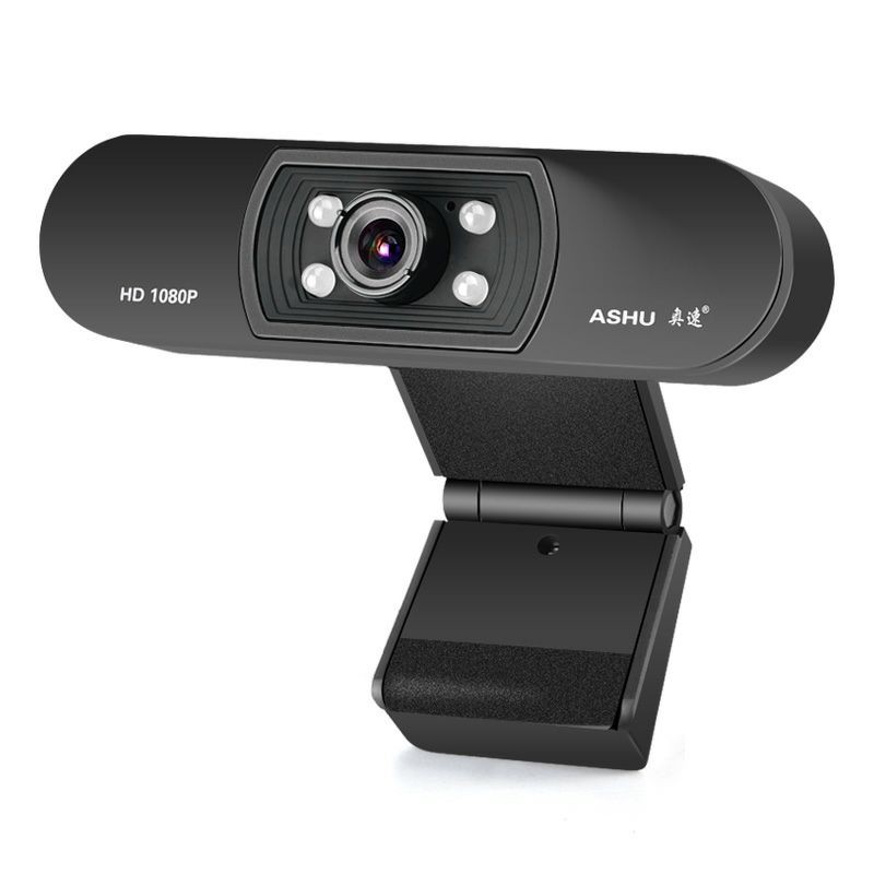 Webcam Ashu Hd 1080p Tích Hợp Micro Cho Máy Tính Để Bàn H800 - Màu Đen | BigBuy360 - bigbuy360.vn