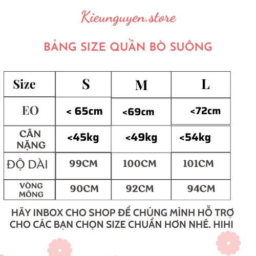 Quần jean ống suông nữ lưng cao cạp cúc dáng rộng chất bò size S M L | BigBuy360 - bigbuy360.vn