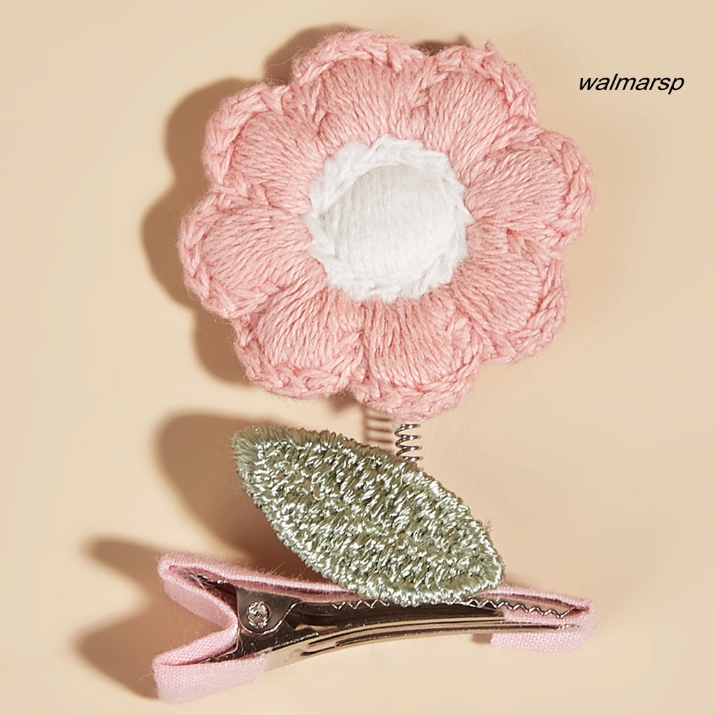 Kẹp Tóc Đan Len Hình Hoa / Mèo Hoạt Hình Dễ Thương Cho Thú Cưng