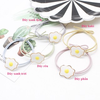Dây cột tóc, buộc tóc hình trứng ốp la (BT 80)