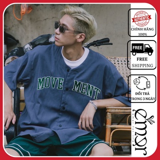 Áo Sơ Mi Nam Nữ Tay Ngắn Bóng Chày Thời Trang Hàn Quốc Áo Khoác Sơ Mi Thêu Tay Cao Cấp Rẻ Đẹp E'MER