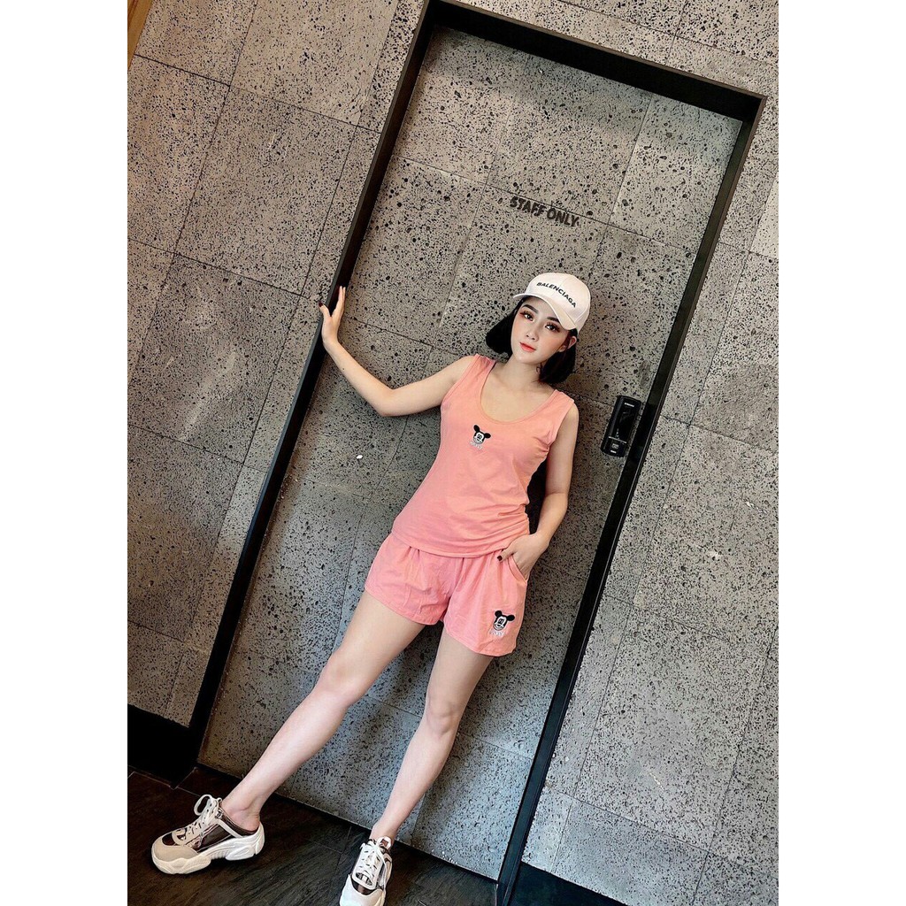 [Mã WA1606 giảm 15% đơn 99k] [QL.CS] BÁN SỈ BỘ SÁT NÁCH NHIỀU MÀU THÊU MICKY NỮ | BigBuy360 - bigbuy360.vn