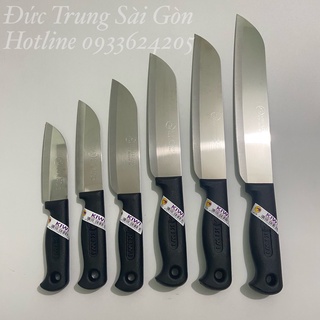 Dao Thái Lan Kiwi Loại 1 Chính Hãng. Dao Nhà Bếp Cán Nhưa Đen Đủ Size