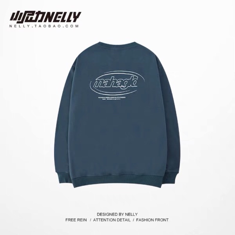 Áo sweater nelly heybig nỉ lót lông sale (có sẵn) mahagld