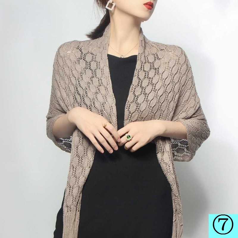 Áo Choàng Chống Nắng Tay Dài Dáng Rộng Thiết Kế Khoét Rỗng Phong Cách Sườn Xám Thời Trang Mùa Hè Cho Nữ