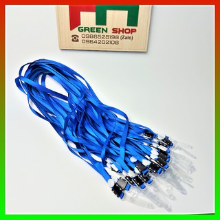 10 dây đeo thẻ nhân viên móc nhựa nhiều màu