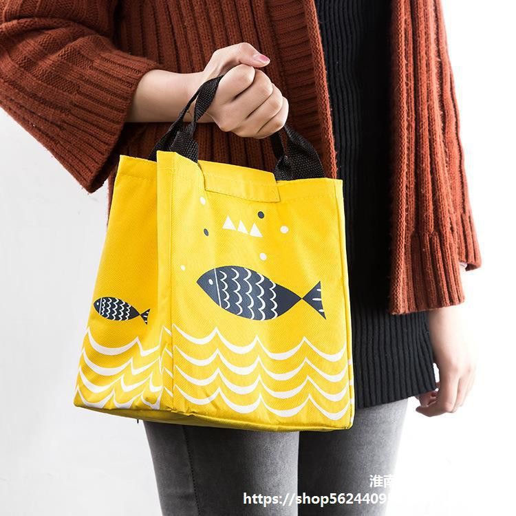 [VIP] Túi Giữ Nhiệt Đựng Thức Ăn Hình Cá Có Quai Cầm Tiện Lợi