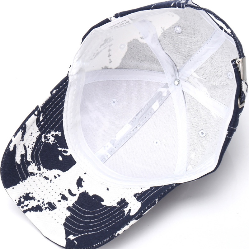 Mũ Lưỡi Trai Nhuộm Màu In Chữ Graffiti Phong Cách Hàn Quốc Thời Trang Mùa Hè Cho Nam Và Nữ