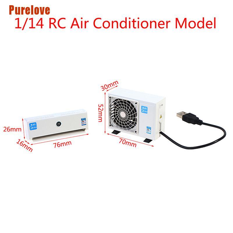 Mô Hình Máy Điều Hòa Không Khí Mini Tỉ Lệ 1/14 Dùng Trang Trí Nhà Búp Bê