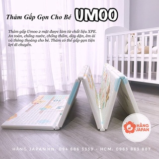 Thảm xốp gấp gọn xpe umoo cho bé kích thước 1.8m x 2m dày 1cm phủ silicon - ảnh sản phẩm 1