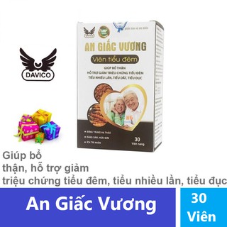 |An Giấc Vương |Giúp bổ thận, hỗ trợ giảm triệu chứng tiểu đêm, tiểu nhiều lần, tiểu đục (Hộp 30 Viên)