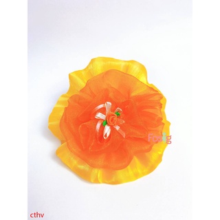 Cột Tóc Hoa Voan Cho Bé - Cam