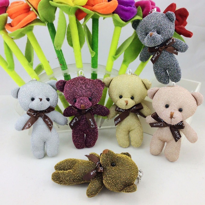 Móc Khoá Gấu Cony Nhũ Kim Tuyến