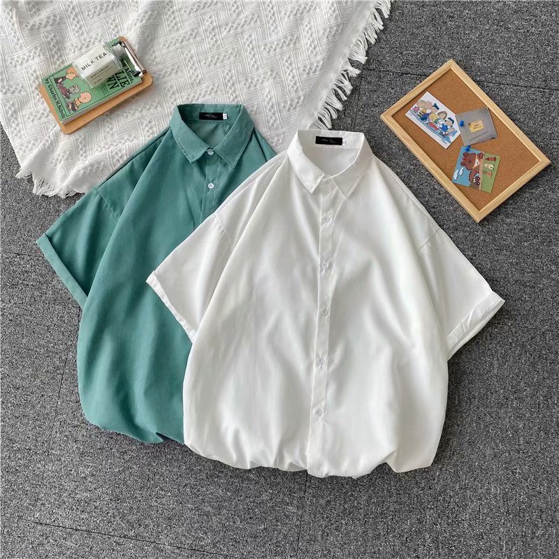 Áo Thun Tay Ngắn Dáng Rộng Thiết Kế Đơn Giản Thời Trang Mùa Hè Phong Cách Hàn Quốc Cho Nam