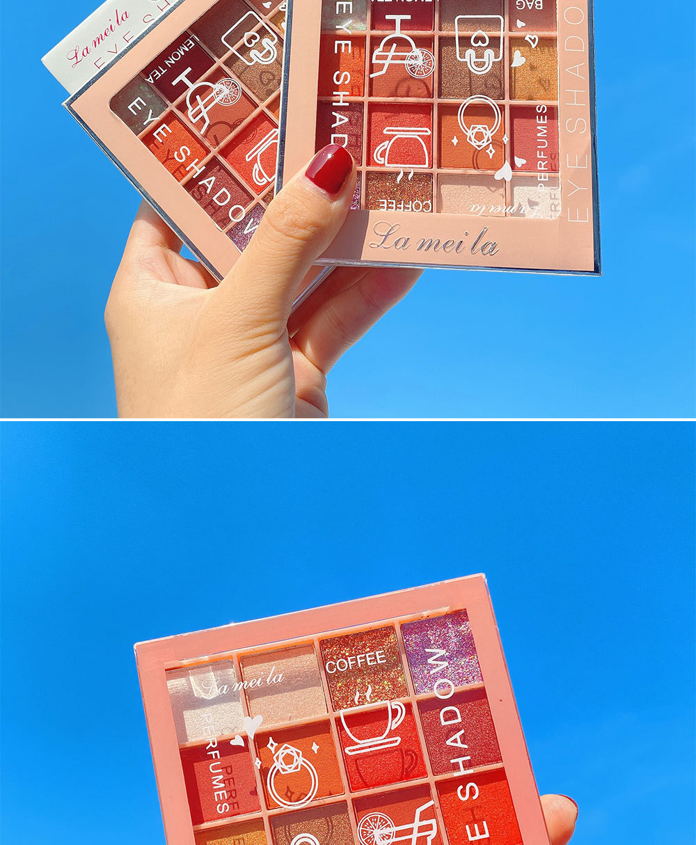 Bảng phấn mắt 16 màu ngọc trai và màu trơn | BigBuy360 - bigbuy360.vn