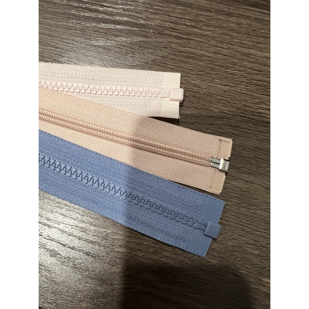 40~58cm -Dây kéo XANH NHẠT, HỒNG NHẠT- YKK, IDEAL cho áo khoác, dây kéo túi xách, thủ công loại tốt hàng vnxk